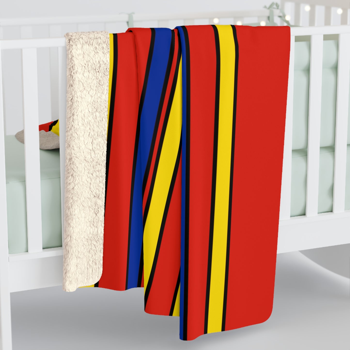 Romania Retro Stripes Blanket Throw