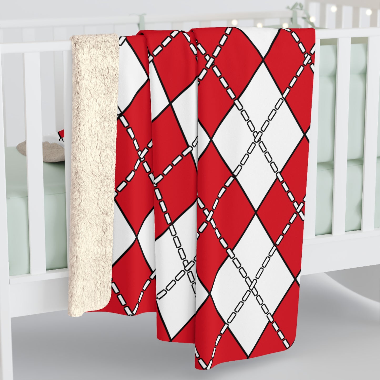 Peru Retro Argyle Blanket Throw