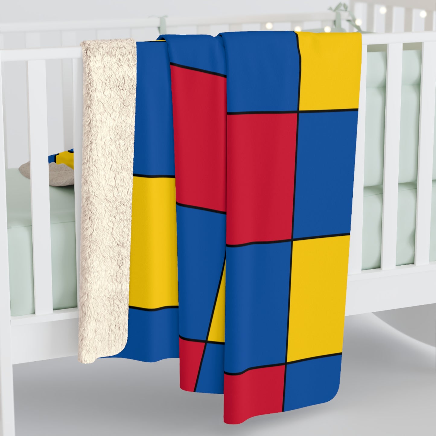 Aland Islands Retro Check Blanket Throw
