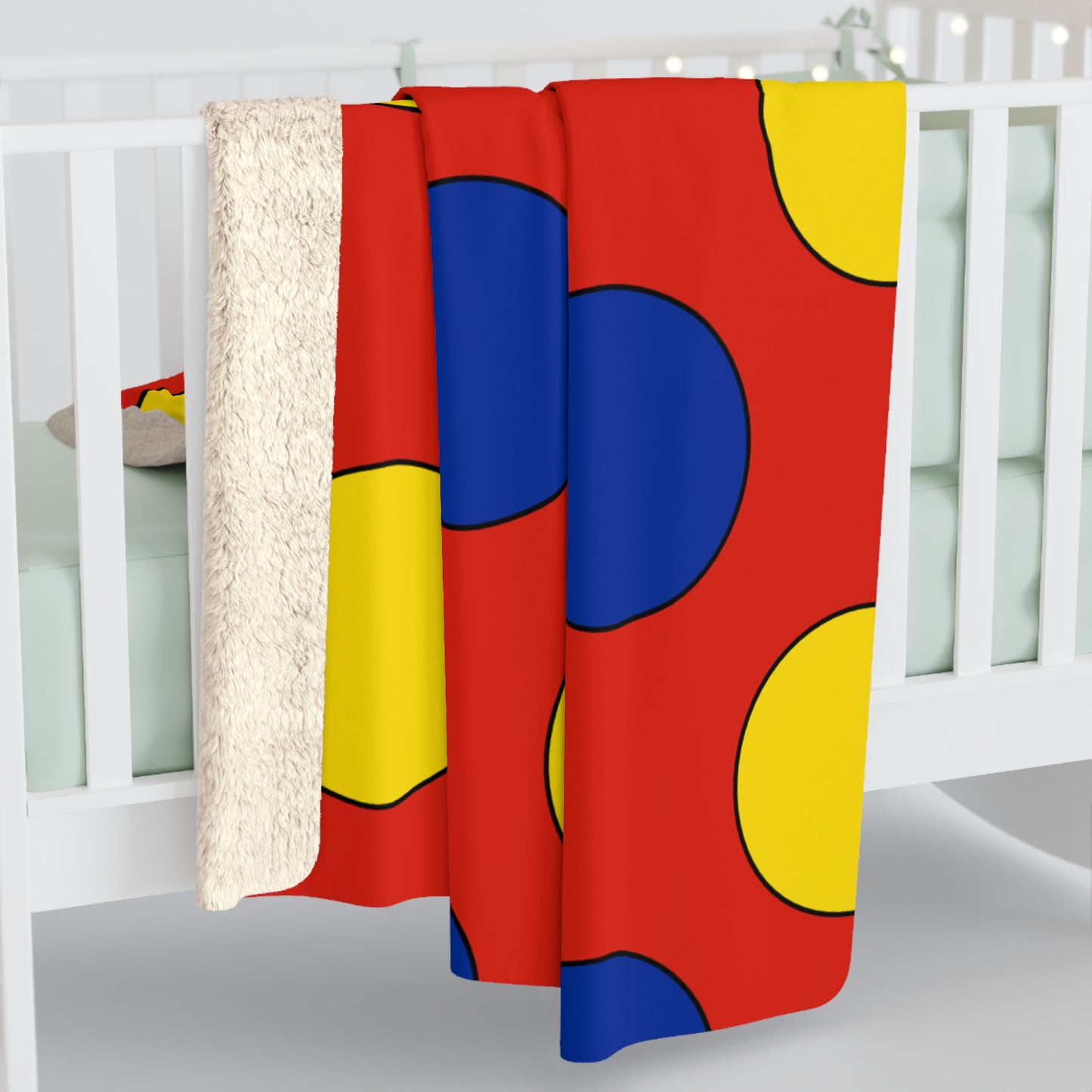 Romania Retro Polka Dots Blanket Throw