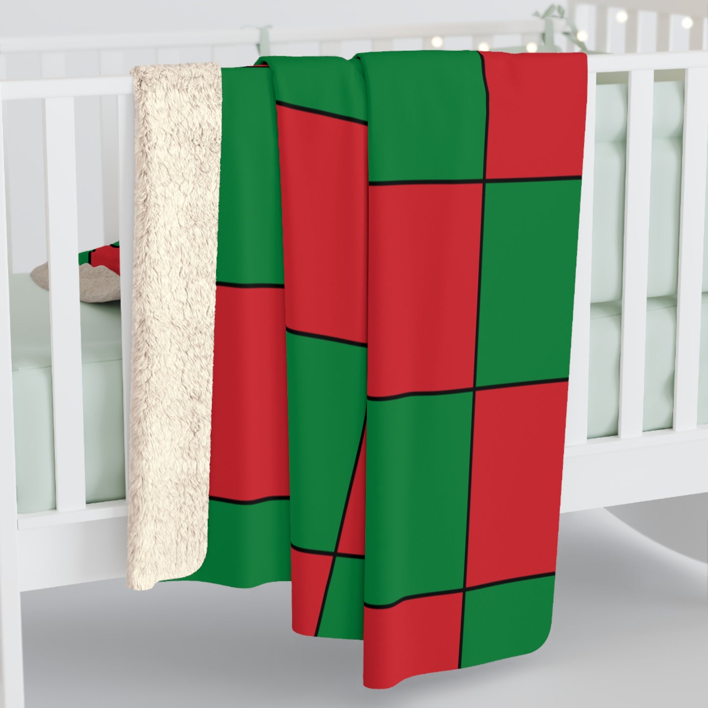 Turkmenistan Retro Check Blanket Throw