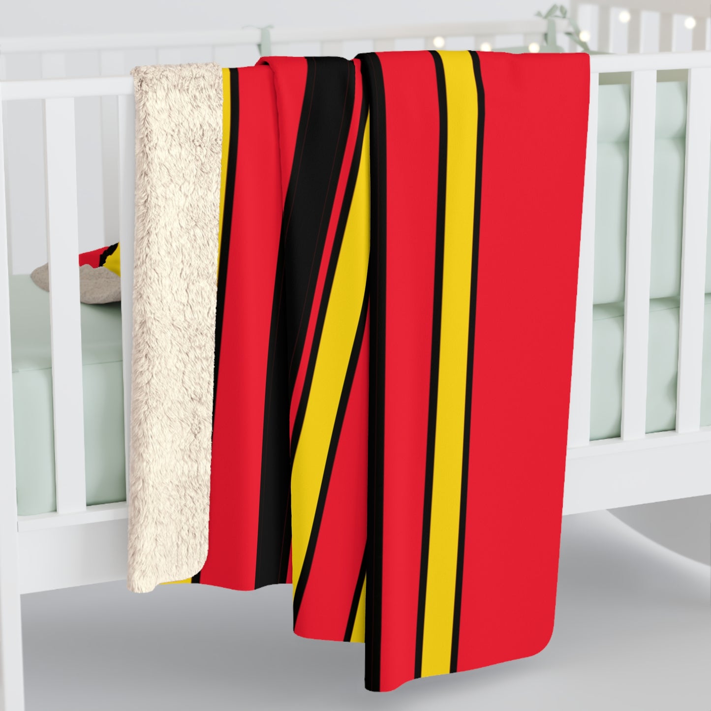 Belgium Retro Stripes Blanket Throw
