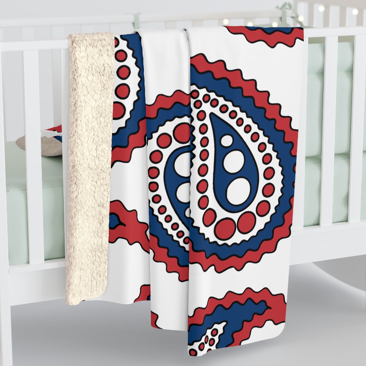 Serbia Retro Paisley Blanket Throw