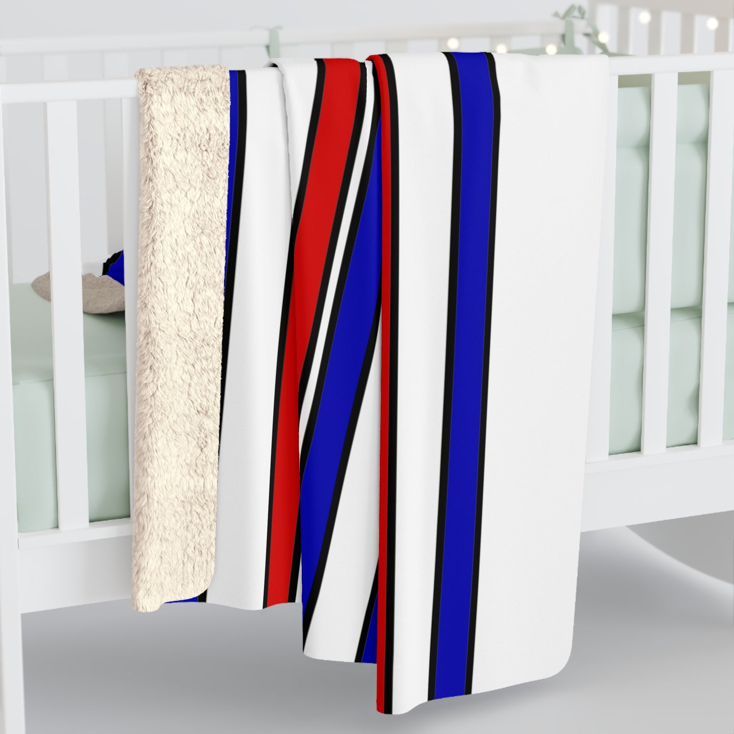 Costa Rica Retro Stripes Blanket Throw