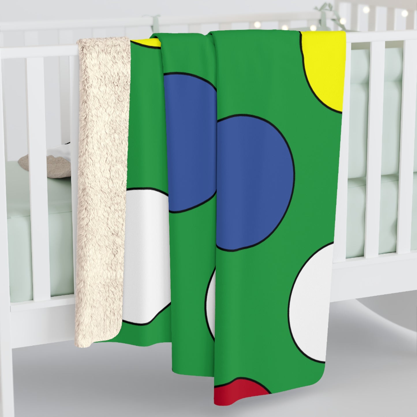 Comoros Retro Polka Dots Blanket Throw