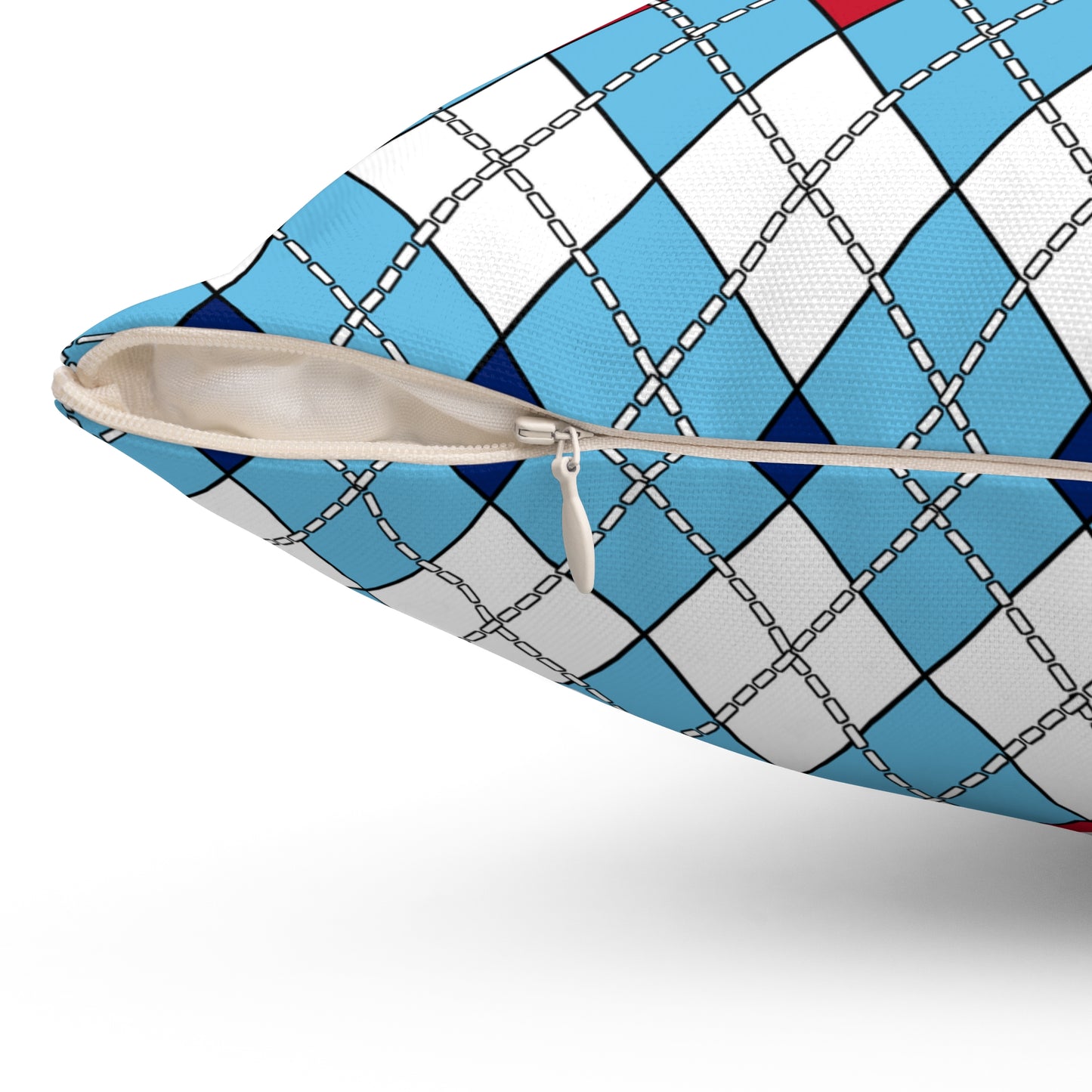 Fiji Retro Argyle Cushion Pillow