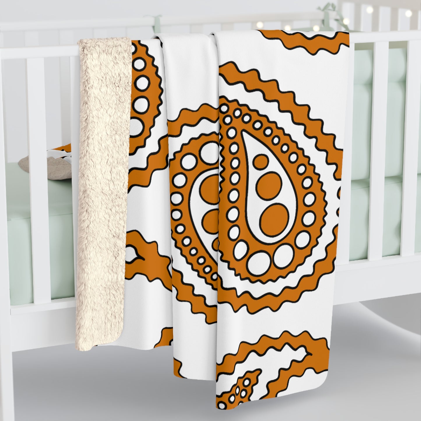 Cyprus Retro Paisley Blanket Throw