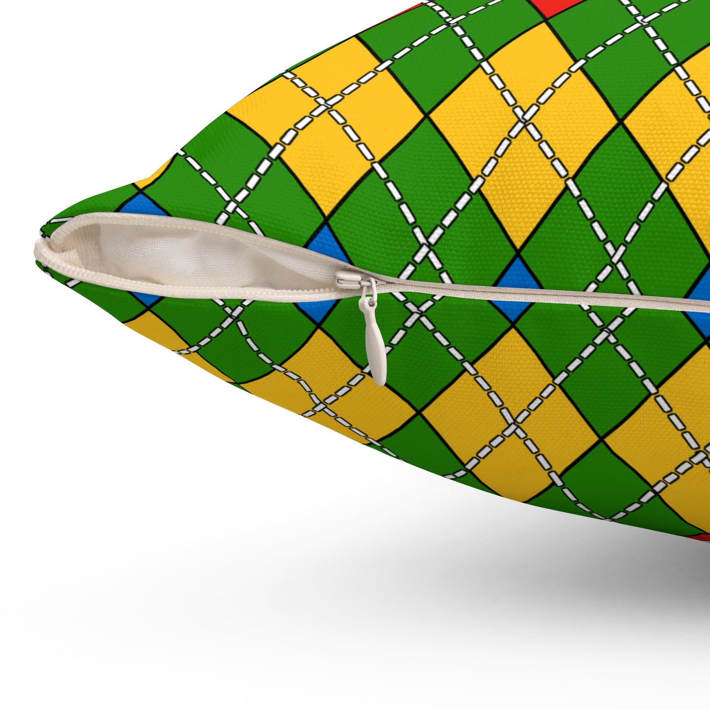 Ethiopia Retro Argyle Cushion Pillow