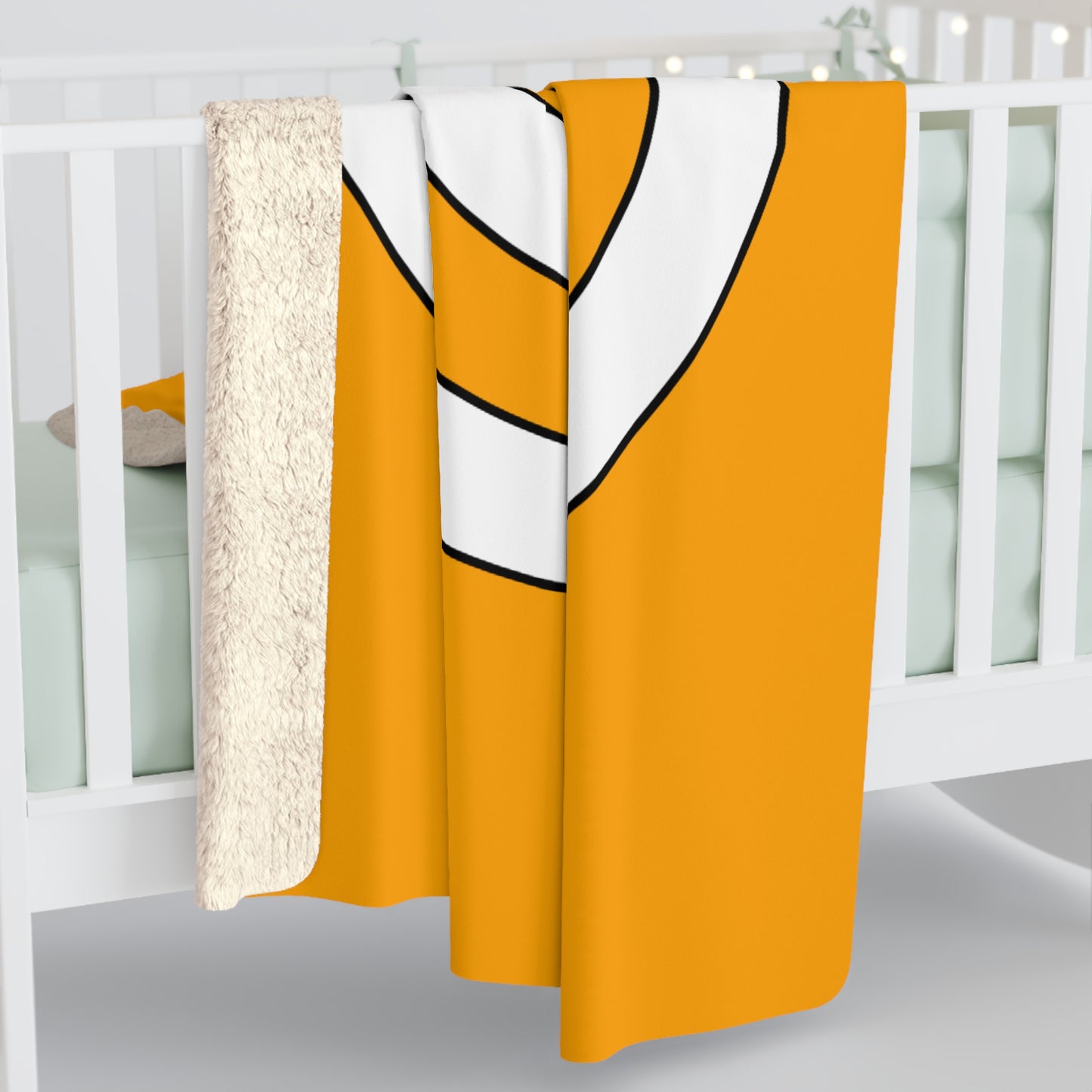Orange, White Retro Target Blanket Throw