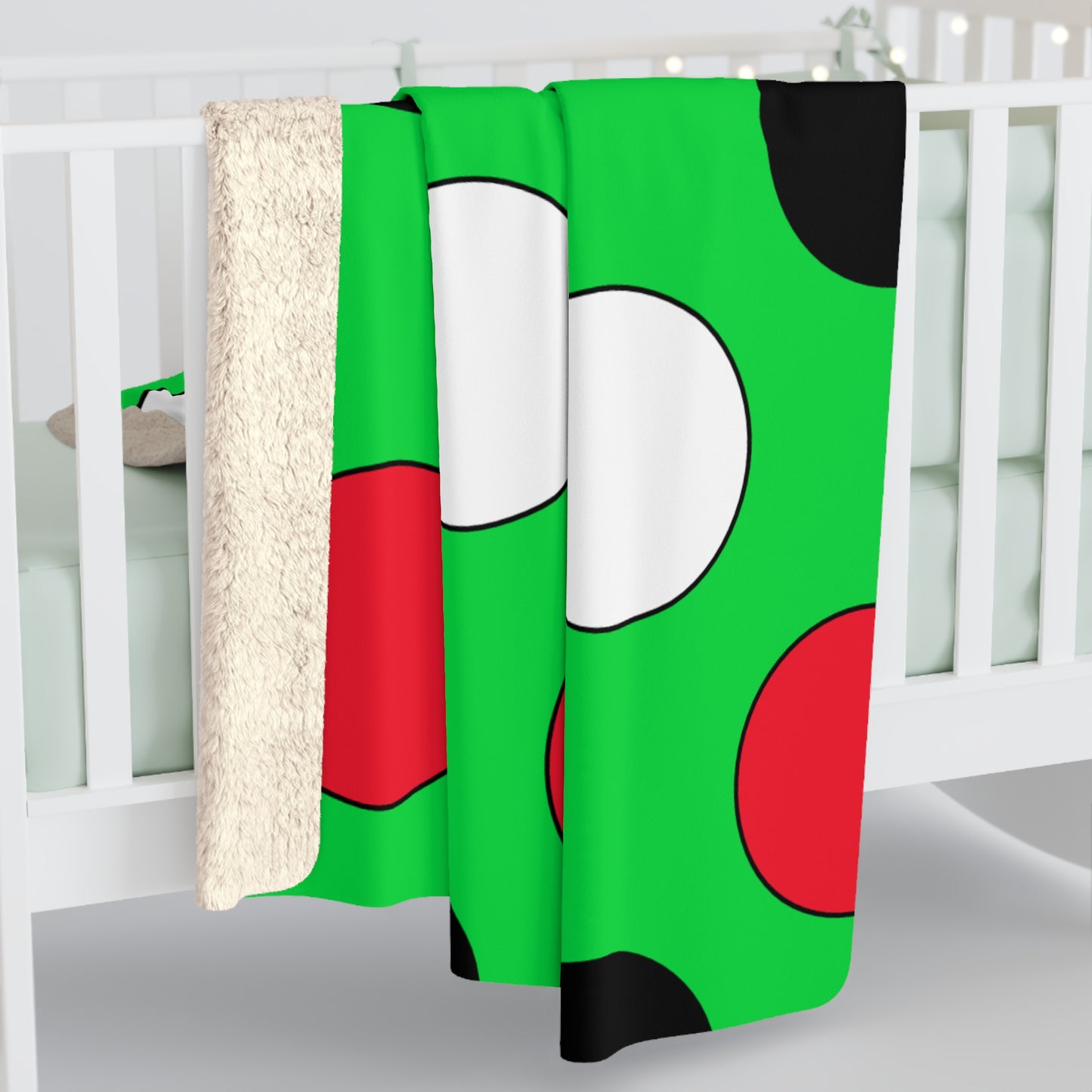 Kuwait Retro Polka Dots Blanket Throw