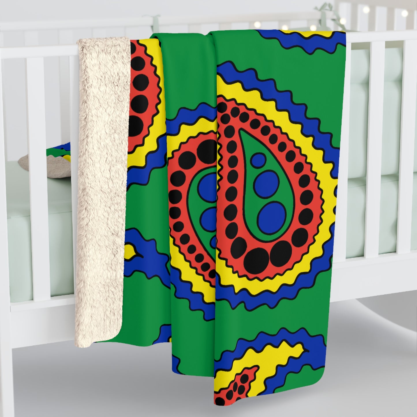 New Caledonia Retro Paisley Blanket Throw