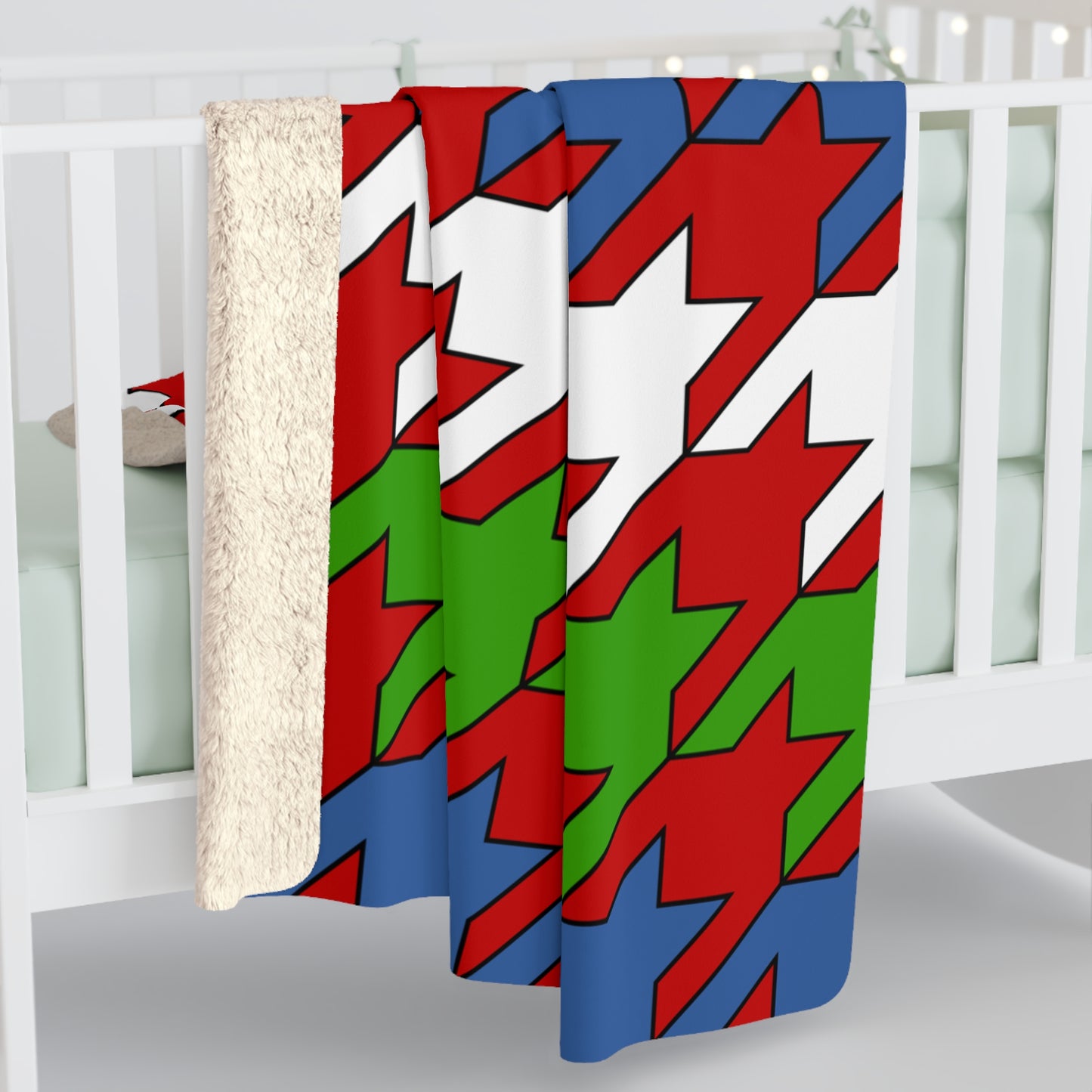 Namibia Retro Houndstooth Blanket Throw