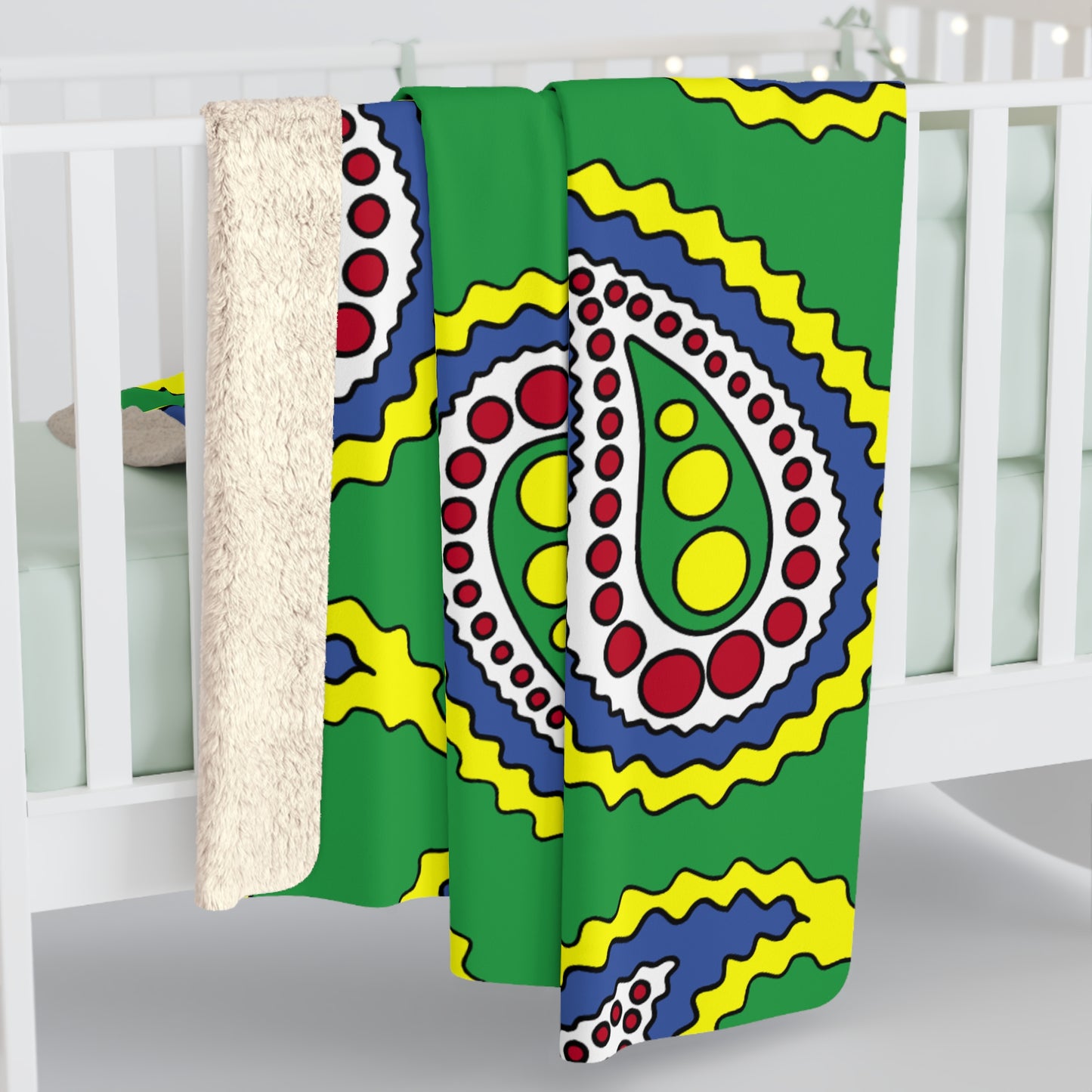 Comoros Retro Paisley Blanket Throw