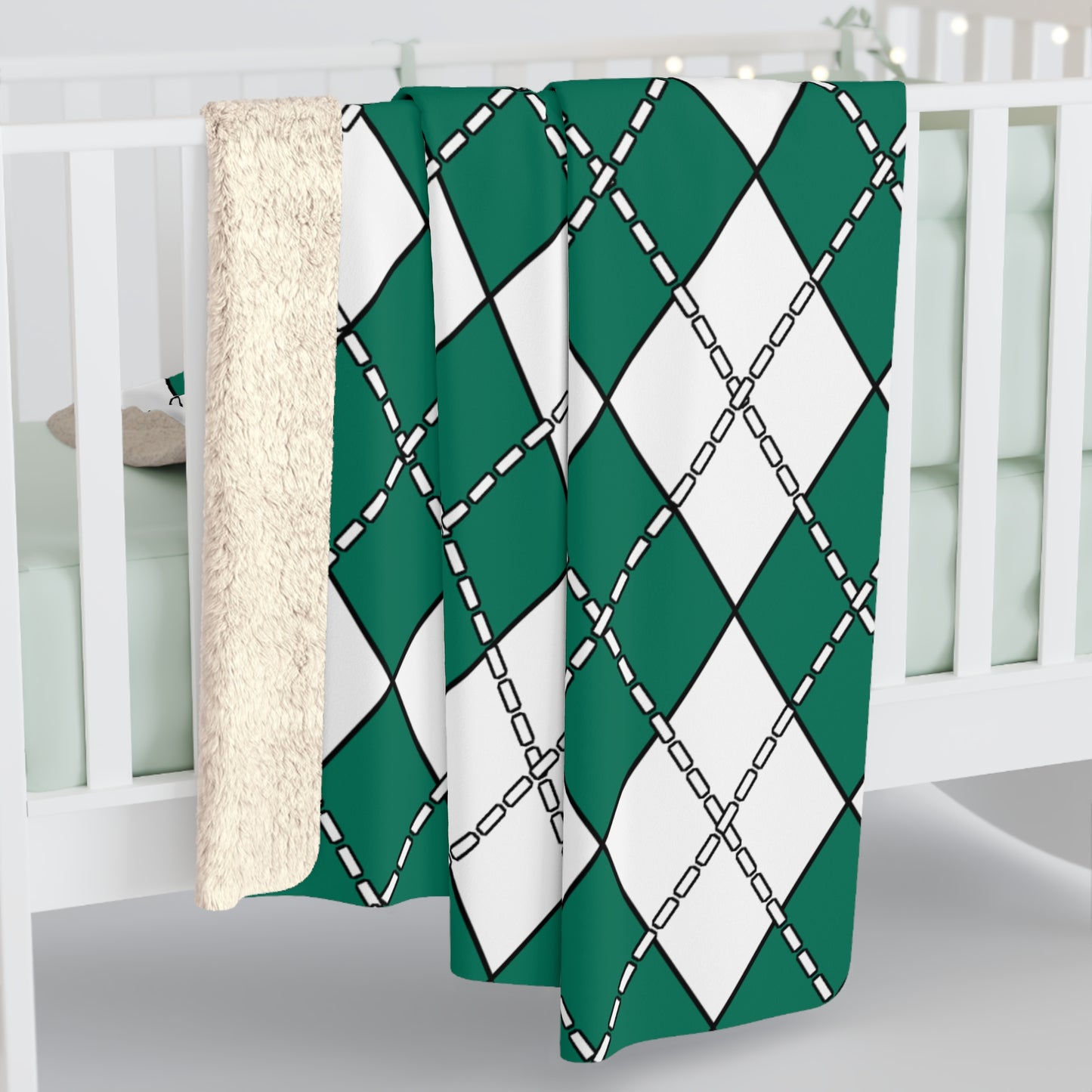 Macao Retro Argyle Blanket Throw