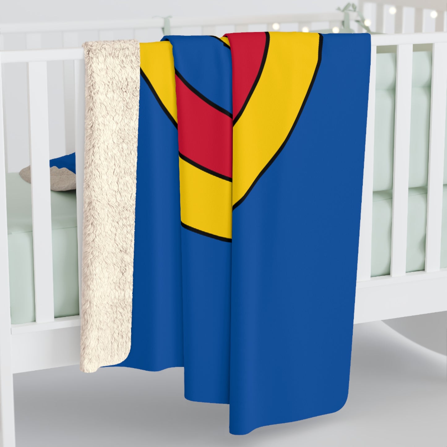 Aland Islands Retro Target Blanket Throw