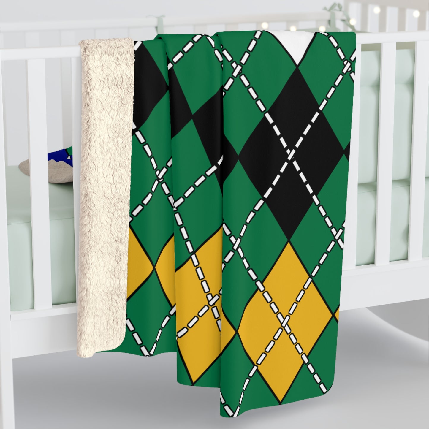 South Africa Retro Argyle Blanket Throw