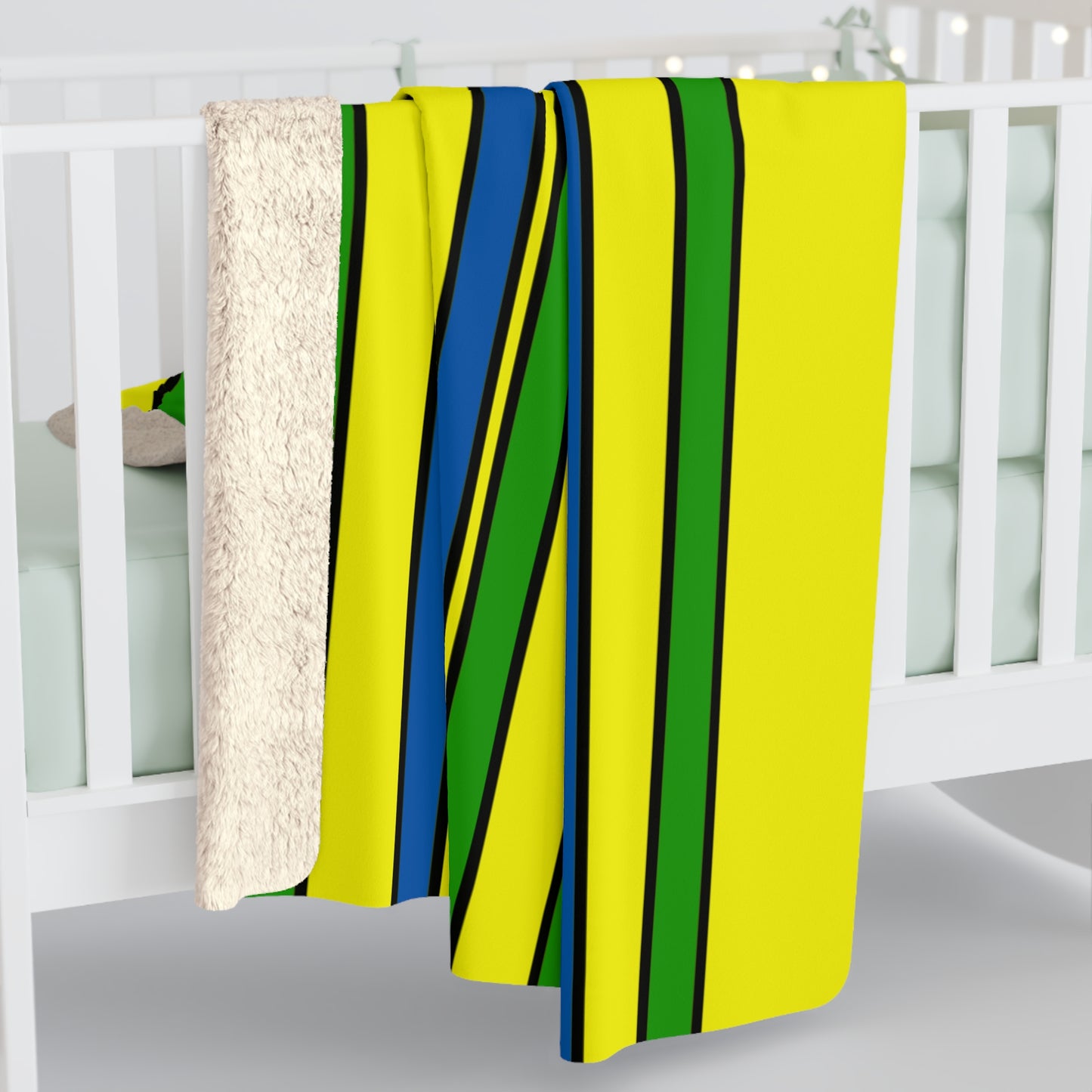 Saint Vincent And The Grenadines Retro Stripes Blanket Throw