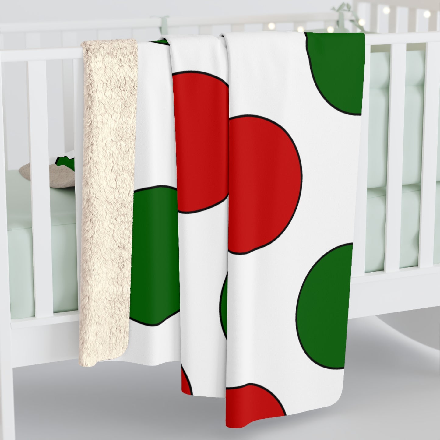 Tajikistan Retro Polka Dots Blanket Throw