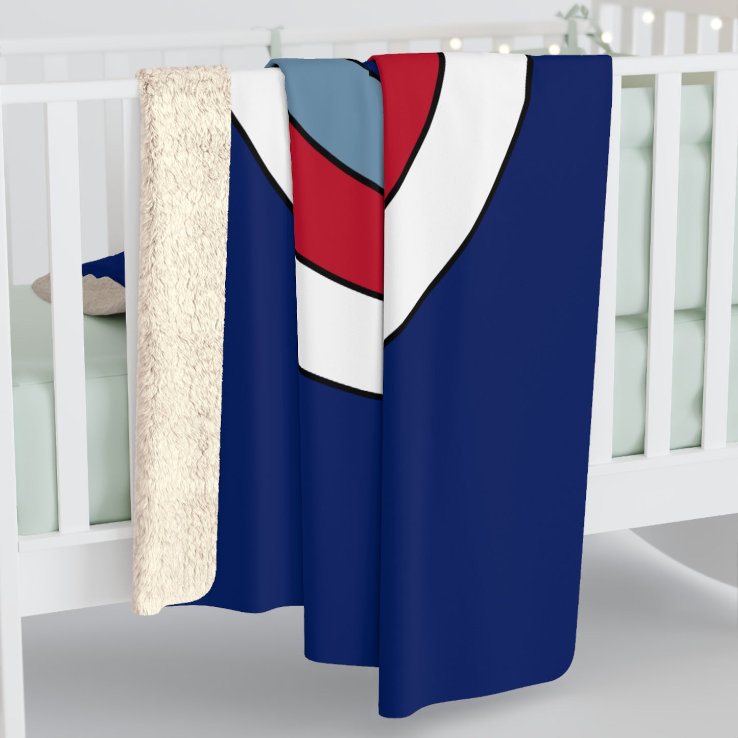 Falkland Islands Retro Target Blanket Throw