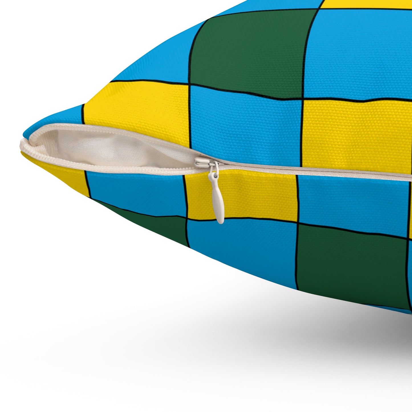 Rwanda Retro Check Cushion Pillow