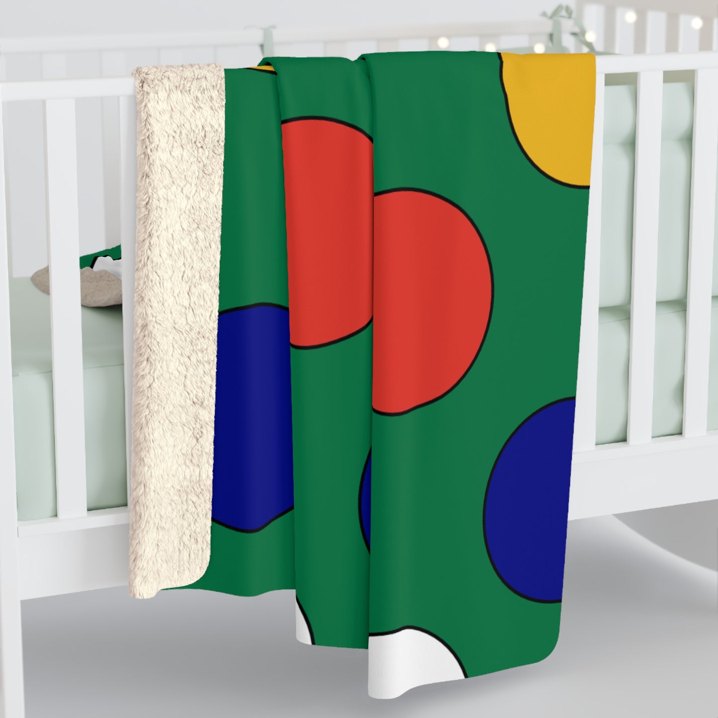 South Africa Retro Polka Dots Blanket Throw
