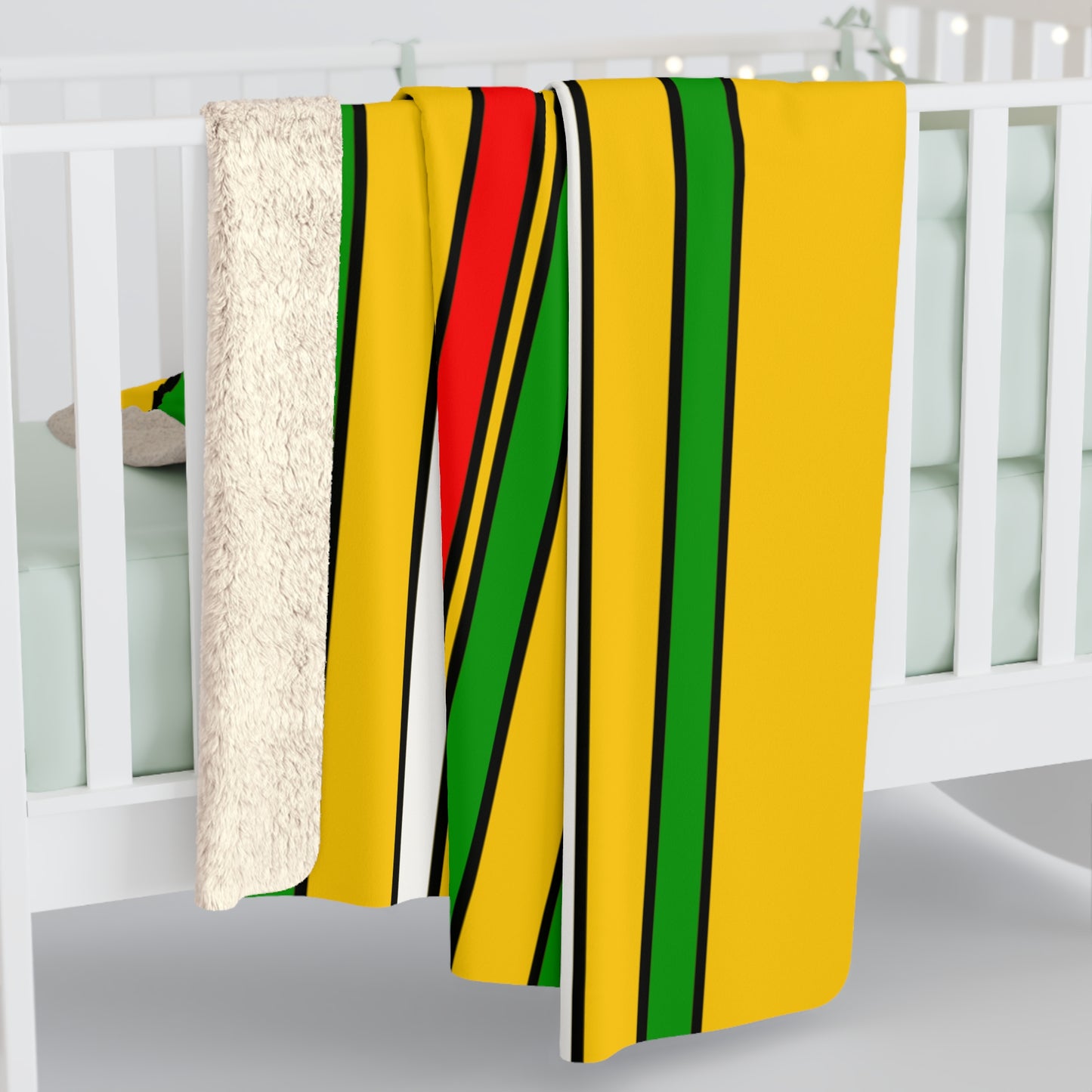 Mozambique Retro Stripes Blanket Throw