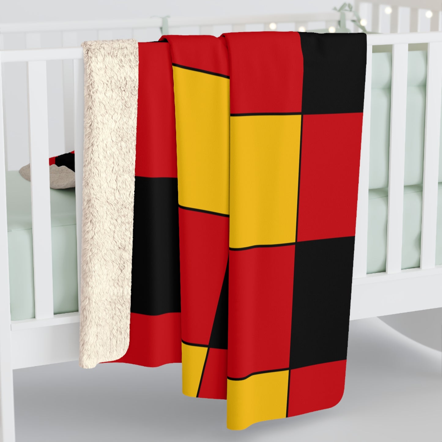 Timor Leste Retro Check Blanket Throw