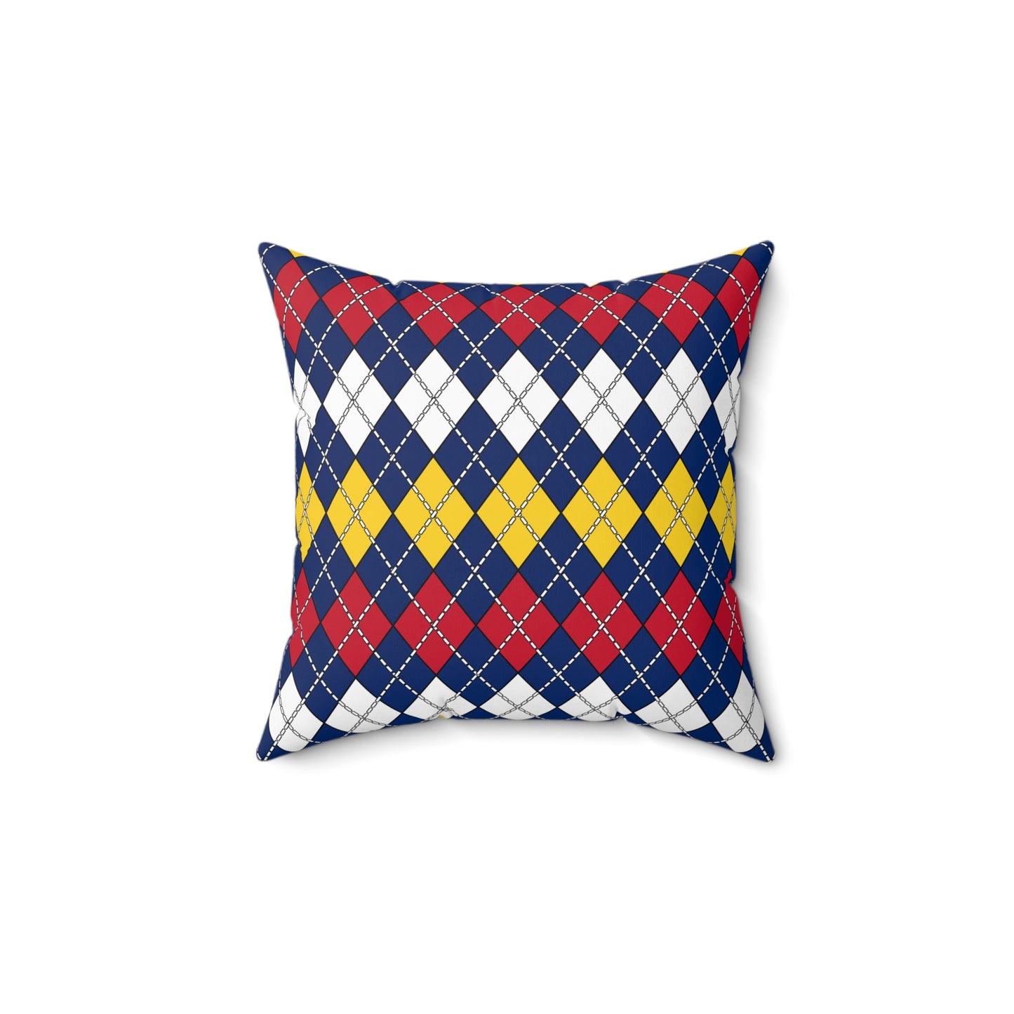 Turks And Caicos Islands Retro Argyle Cushion Pillow