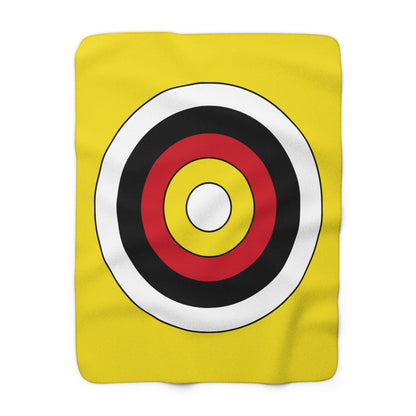 Brunei Darussalam Retro Target Blanket Throw