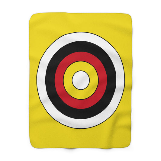 Brunei Darussalam Retro Target Blanket Throw