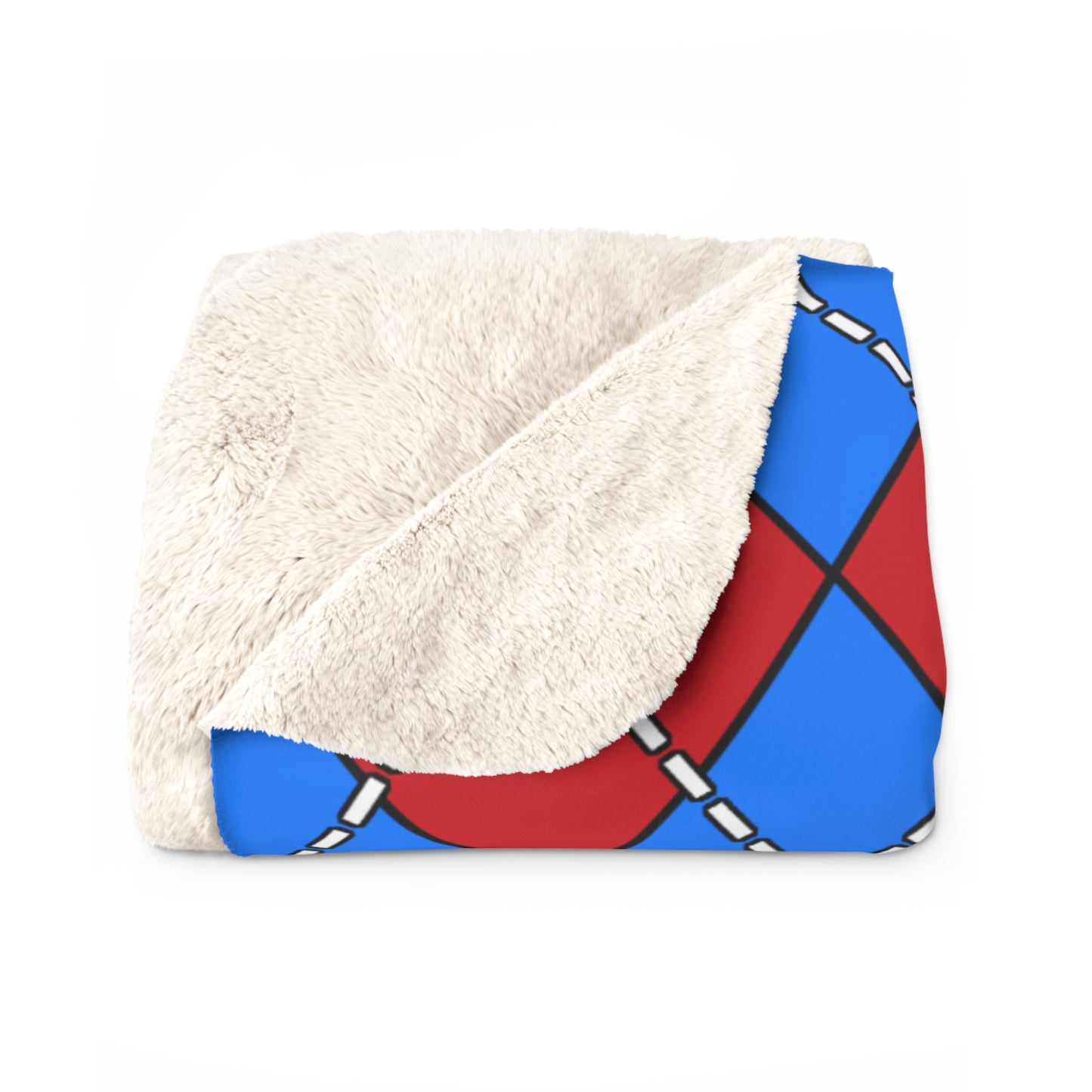 Democratic Republic of the Congo Retro Argyle Blanket Throw