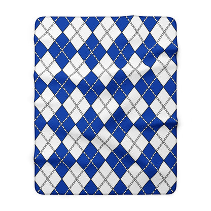 El Salvador Retro Argyle Blanket Throw