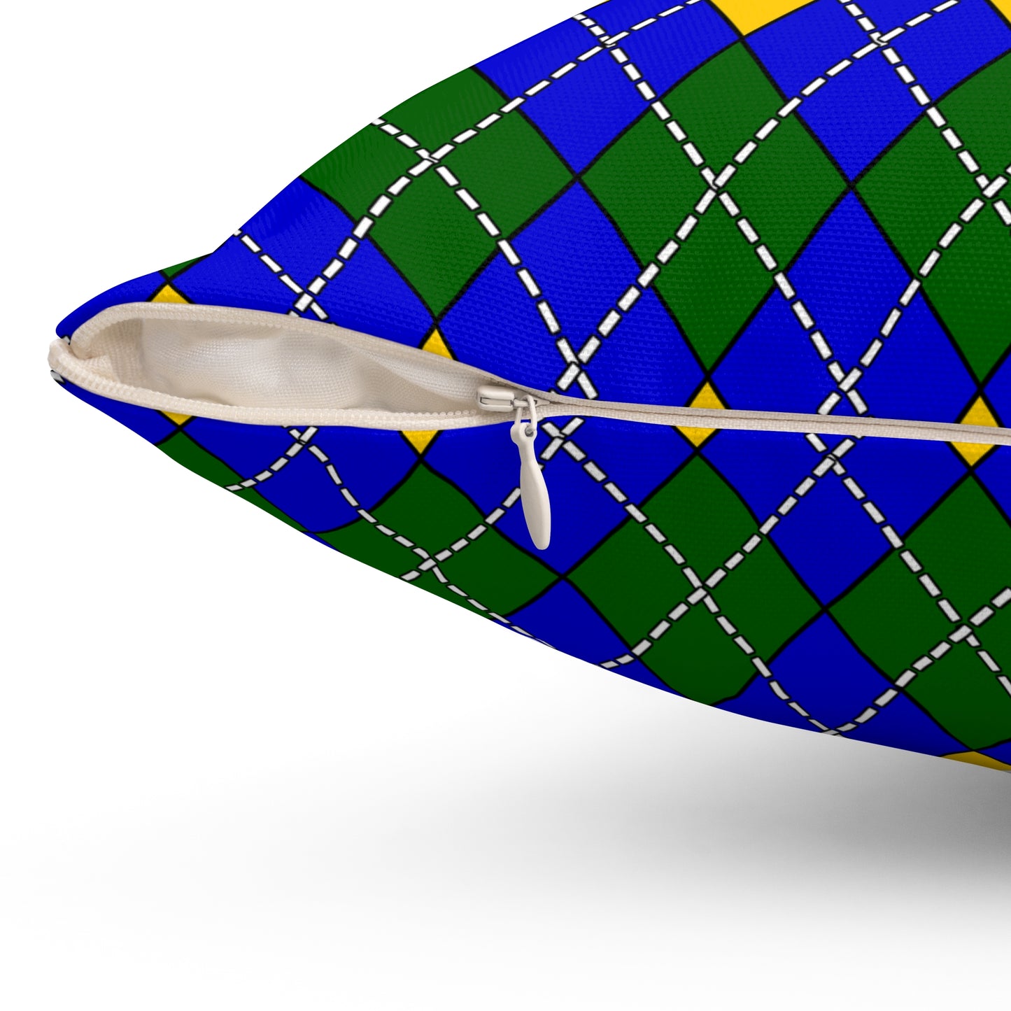 Solomon Islands Retro Argyle Cushion Pillow
