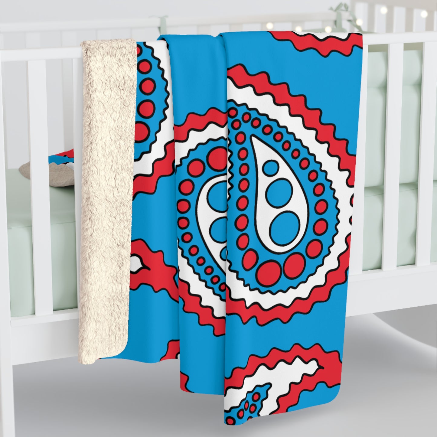 Luxembourg Retro Paisley Blanket Throw