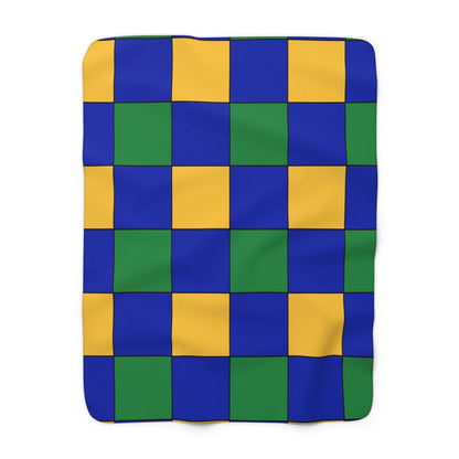 Christmas Island Retro Check Blanket Throw