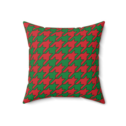Turkmenistan Retro Houndstooth Cushion Pillow