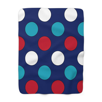 Montserrat Retro Polka Dots Blanket Throw