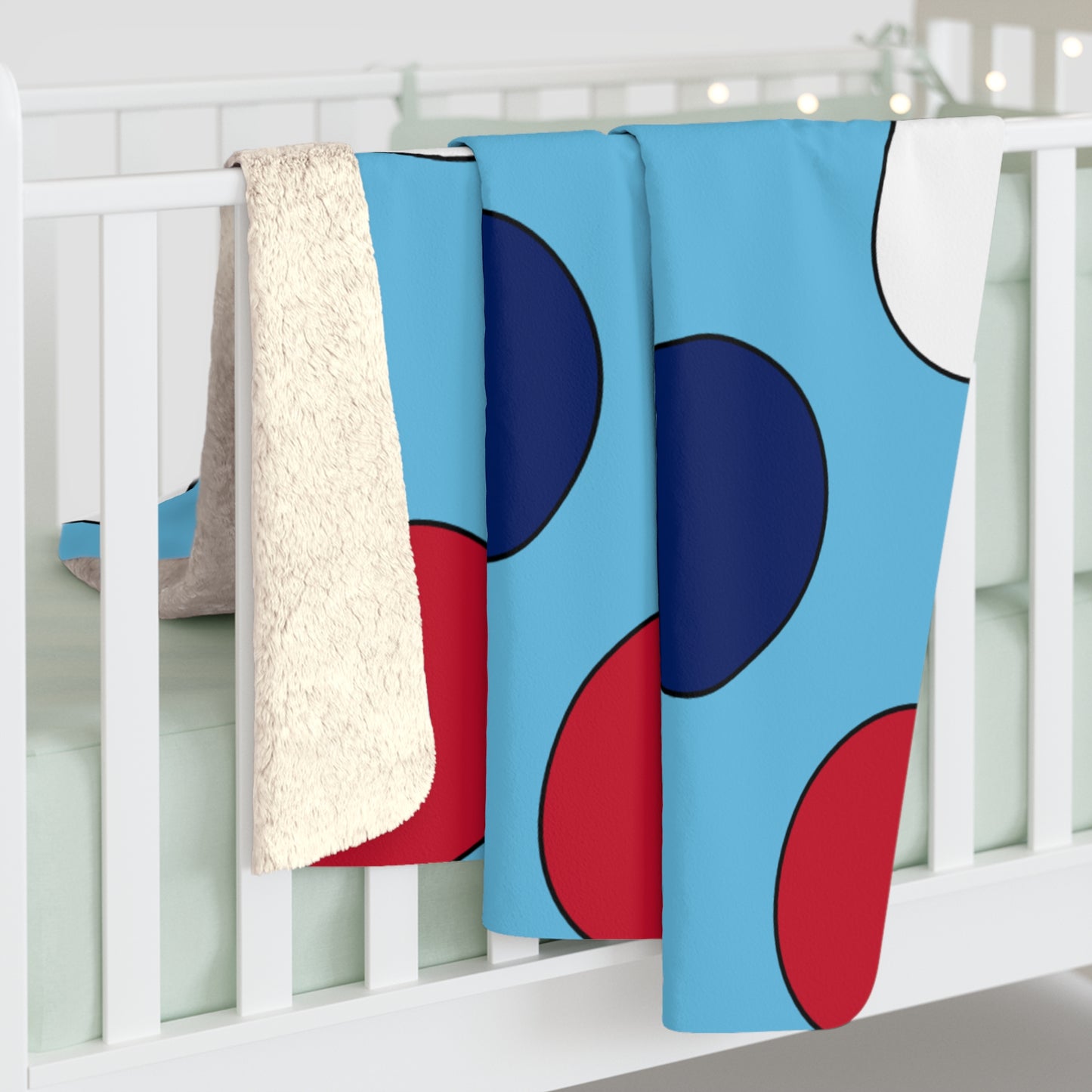 Fiji Retro Polka Dots Blanket Throw