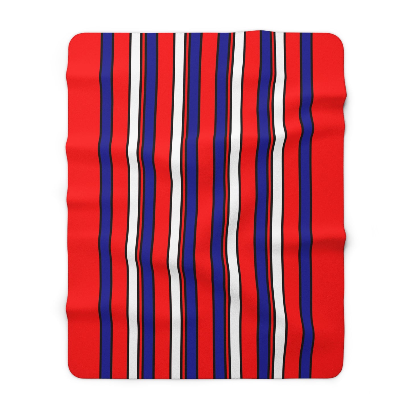 Croatia Retro Stripes Blanket Throw