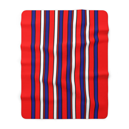 Croatia Retro Stripes Blanket Throw