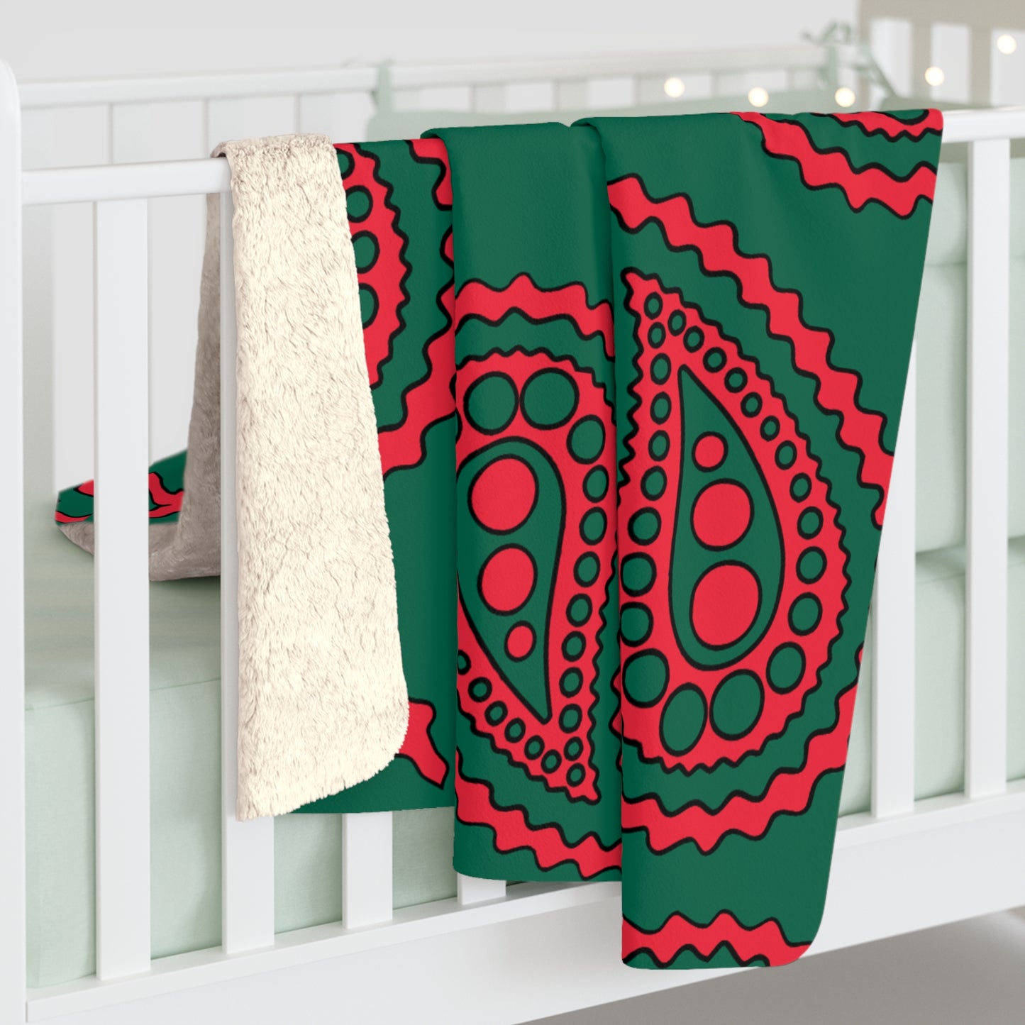Bangladesh Retro Paisley Blanket Throw