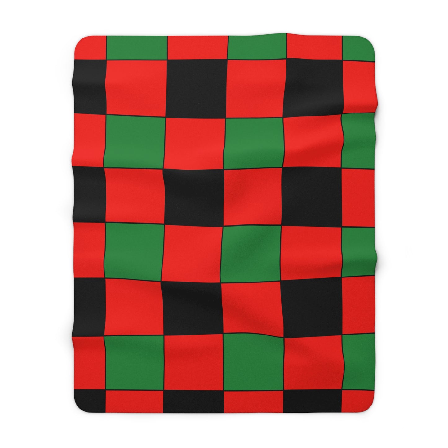 Malawi Retro Check Blanket Throw
