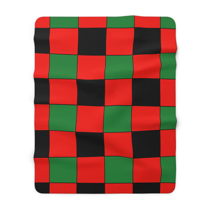 Malawi Retro Check Blanket Throw