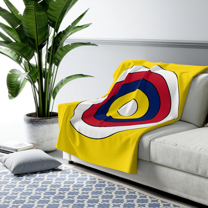 Niue Retro Target Blanket Throw