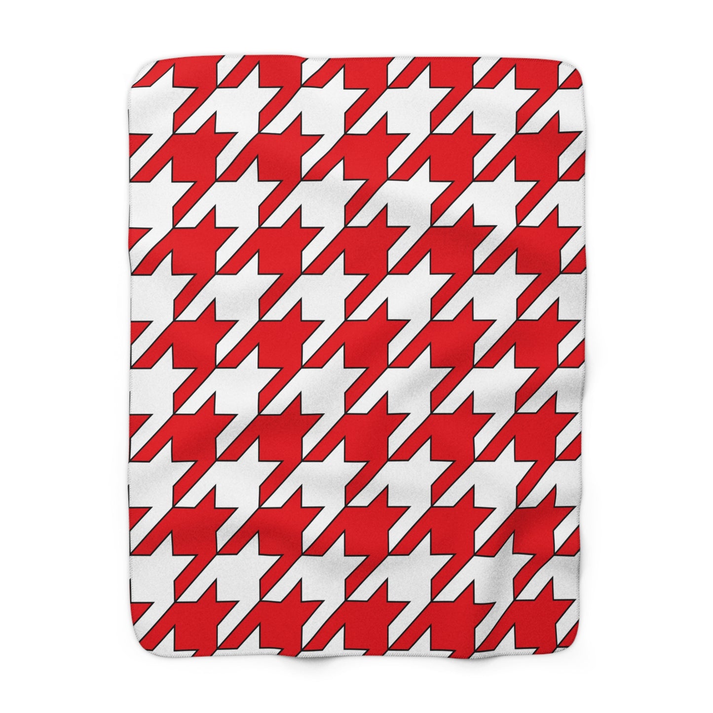 Tunisia Retro Houndstooth Blanket Throw