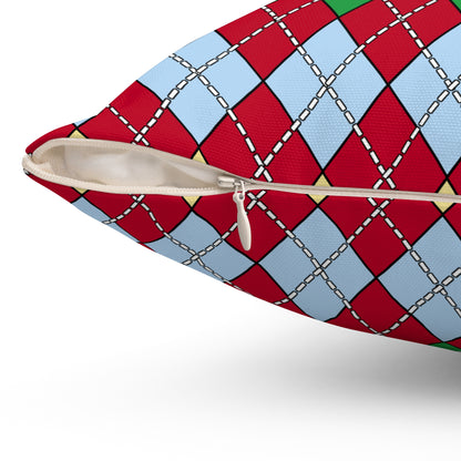 Eritrea Retro Argyle Cushion Pillow