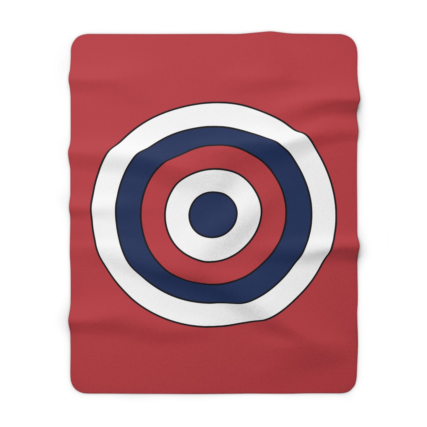 United States Minor Outlying Islands Retro Target Blanket Throw