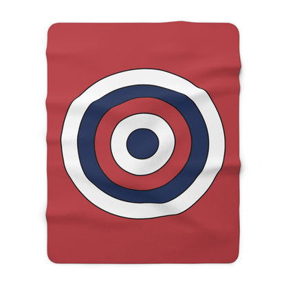 United States Minor Outlying Islands Retro Target Blanket Throw