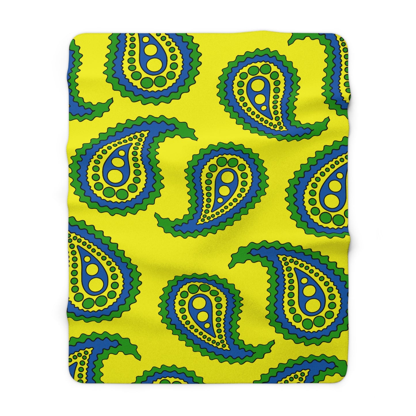Saint Vincent And The Grenadines Retro Paisley Blanket Throw