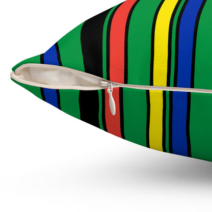 New Caledonia Retro Stripes Cushion Pillow